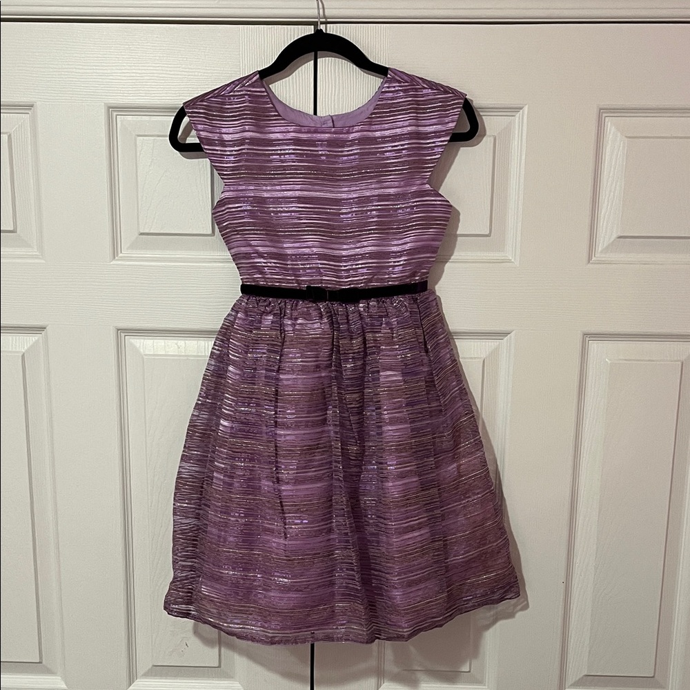 Purple Striped Dress by Joanna Michele